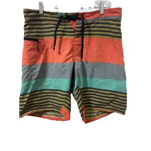 PATAGONIA Men’s Striped Swim Suit Shorts Size 34